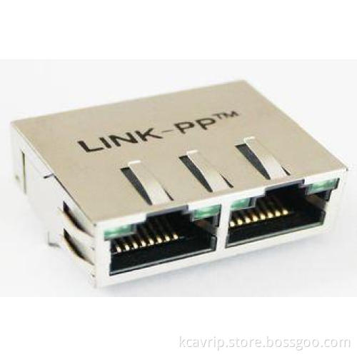 Double Shielded Multi-port RJ45 Modular Jack for IP Phone ,